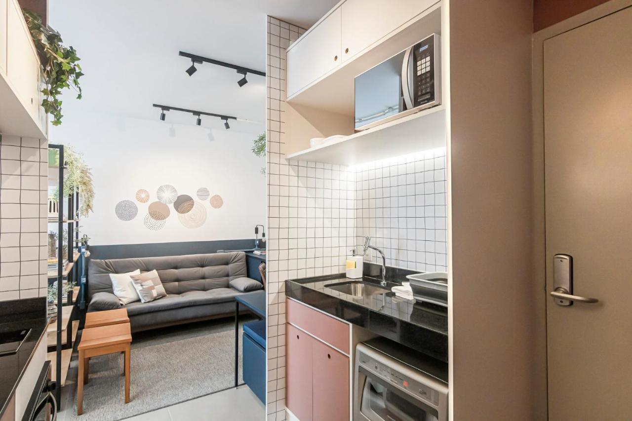 Studio Charme Vila Mariana Com Lava Loucas Appartement São Paulo Buitenkant foto